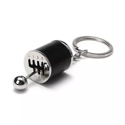 Keychains 6 Speed Car Manual Shift Gear Keychain Keyring Shifter Knob Metal Gift • $7.22