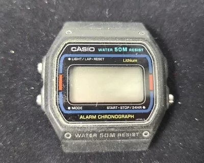 VINTAGE Casio W-10 415 BLUE Digital LCD Watch 1980s • $154.97