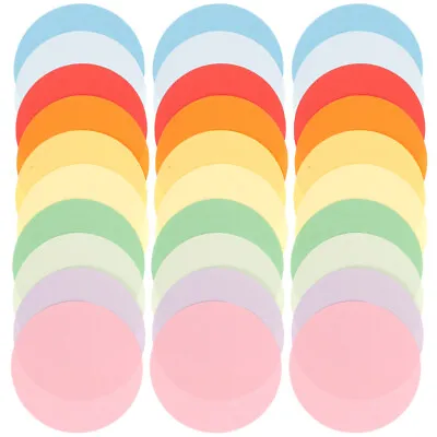  100 Sheets Handmade Paper Cutting School Supplie Colorful Round • £9.99