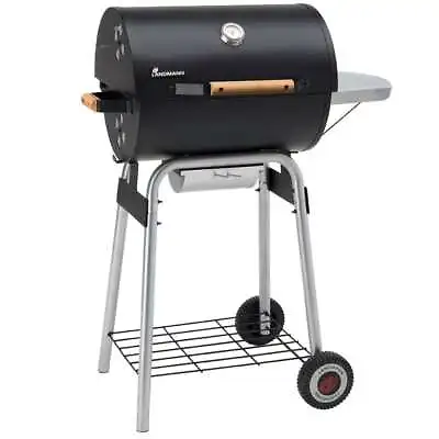 Landmann Charcoal BBQ Barbecue Grill Smoker Taurus 440 Black 31420 VidaXL • £201.99