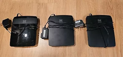 DD_WRT LOAD Linksys Cisco E1200 N300 Mbps 4-Port Wireless WIFI Routers LOT OF 3 • $24