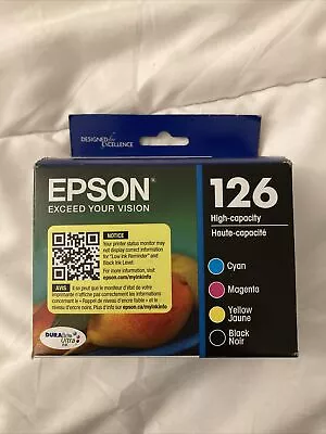 4 PACK Epson 126 Genuine OEM Ink Cartridges Black C/M/L Exp: 05/2026 • $41.99