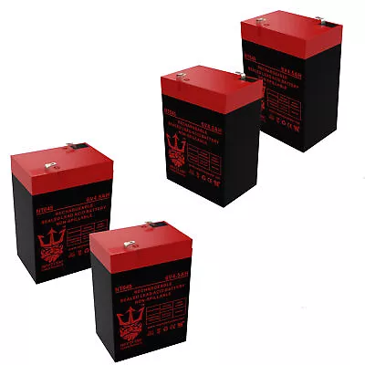 4 Pack 6 VOLT 4.5AH RECHARGEABLE GAME DEER FEEDER BATTERY 6V BY NEPTUNE • $39.99