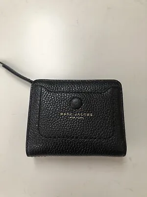 MARC JACOBS EMPIRE CITY LEATHER ZIP MINI WALLET BLACK Model M0014295 • £80