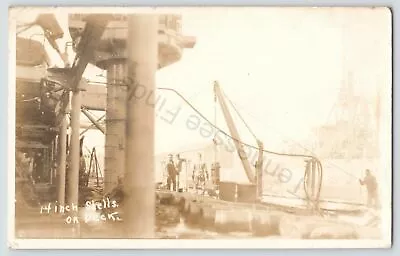 Vintage Real Picture Postcard RPPC 14 Inch Shells On Deck Boat Ship Sailor • $34.23