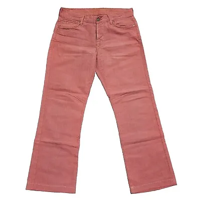 7 For All Mankind Pants Men's 29x27 Standard Cotton Linen Blend Red Salmon Flare • $29.95