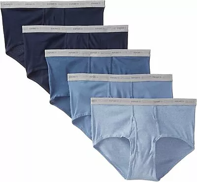 Hanes Men's 5-Pack Big Mid-Rise Waistband Briefs • $21.99