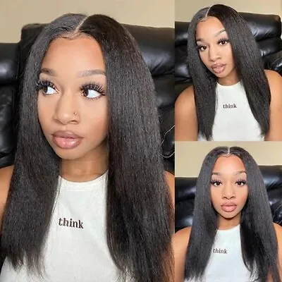 AFRO KINKY STRAIGHT U-PART WIG Synthetic HAIR 14 Inches  • £23.99