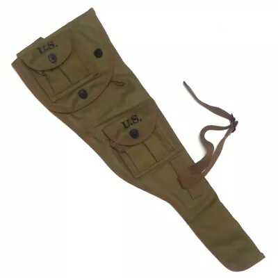 WWII US M1A1 Carbine Bag Folding M1 Canvas Cover M1 Ammo Pouch Bag For M1A1 • $32.79