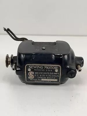 Antique Vtg Singer Sewing Machine Motor B.U.7-E Tested Working BU7E • $19.95