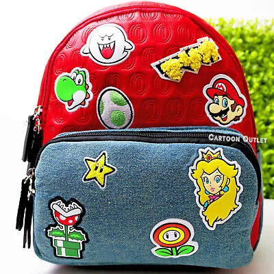 Super Mario Mini Backpack Purse Princess Peach Faux Leather Bag Birthday Gift • $33.99