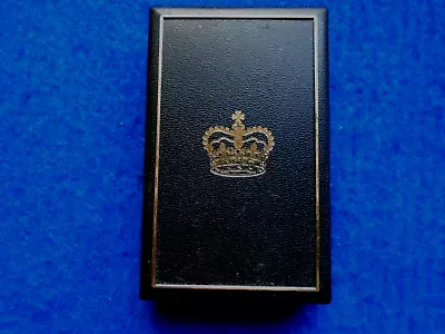 Military Queens Crown Plastic Medal Box Velvet Inner Acsm Medal + Others • £12