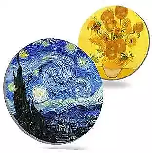 Coasters For Drinks Van Gogh Art Ceramic Coasters - Use 2 Famous 2pcs Van Gogh • $8.51