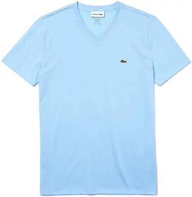 $49.95 • Buy Lacoste Overview Short Sleeve Pima Cotton V-Neck Jersey T-Shirt