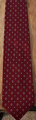 Jos A. Bank Men’s Red Navy & Light Blue 100% Silk Necktie/pre-owned/dignified! • $26.99