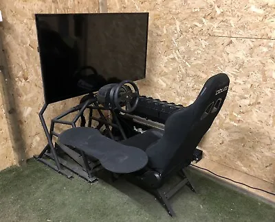 £650 • Buy Obutto R3volution Gaming Racing Simulator Cockpit Rig Desk Seat Flight Sim