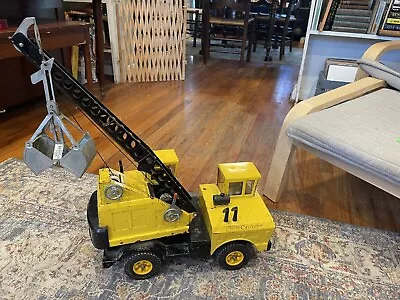 Vintage 1965 Mighty Tonka Crane Truck W/Clam Yellow Series See Pics Good • $100