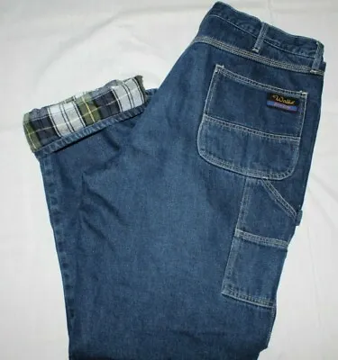 WALLS Mens Zero-Zone Carpenter Lined Insulated Work Jeans 38W X 32L • $34.99