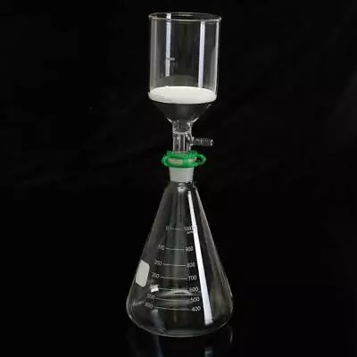 $49.89 • Buy Glass Vacuum Filter Filtration Kit 1000mL Flask Funnel Laboratory Devices Set