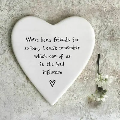  East Of India Porcelain Coaster We've Been Friends For So Long   Inspirational • £5.95