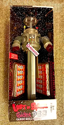 LOST In SPACE ROBOT B9 Giant PEZ Dispenser 12  Talks & LIGHTS TV Show 2006 NRFB • $134.99