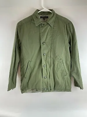 P.S. Erin Wasson Jacket Women's XS Military Green Zip Pockets Button Up Full Zip • $12.09