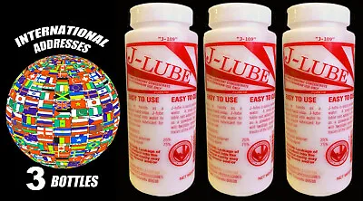 3 Bottles REAL J-Lube JLube Powder Lubricant INTERNATIONAL SHIPPING Made In USA • $65.50