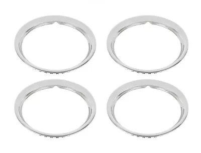 (Set/4) 15  Stainless Steel Smooth Wheel Beauty Trim Rings • $49.99