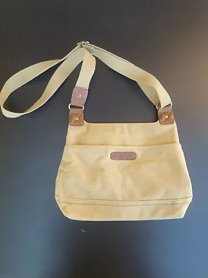 Kim Rogers Canvas Beige Purse Crossbody Bag EUC • $20