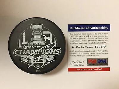 Dwight King Signed Autographed 2014 Stanley Cup LA Kings Puck PSA/DNA COA A • $74.99