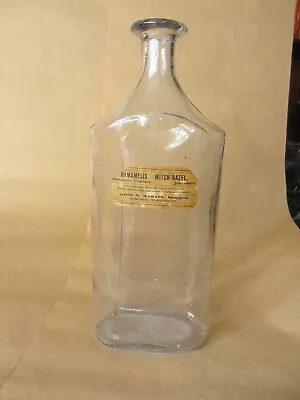 $30 • Buy Vintage Hamamelis Witch Hazel Bottle With Label John N. Martin, Druggist