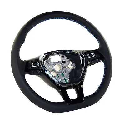 Mfa Leather Steering Wheel Multifunction DSG Rocker Switches VW Passat B8 Gold 7 • $268.12