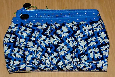 VERA BRADLEY Twice As Nice Cosmetic Clutch Blue Lagoon NWT  • $26