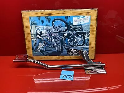 $135 • Buy Harley Dyna Chrome Exhaust Muffler Bracket 2-1 2 Into 1 Thunder Header Bassani