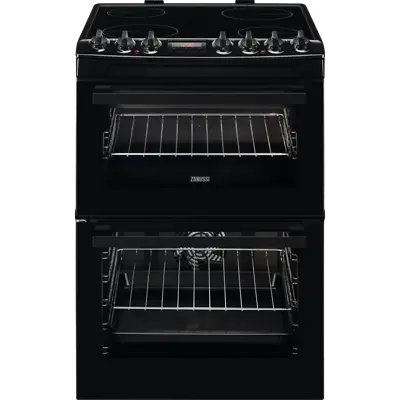 Freestanding 60cm Electric Cooker 4 Zone AirFry Zanussi ZCV69360BA A120917 • £479.99