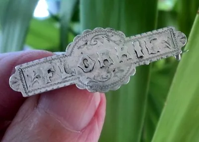 Vintage Sterling Silver Name Brooch H/m 1923 Chester  - FLORRIE Or Florence • £58.99