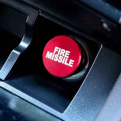 $7.84 • Buy 1x Universal Red Fire Missile Button Car Cigarette Lighter Cover 12V Accessories