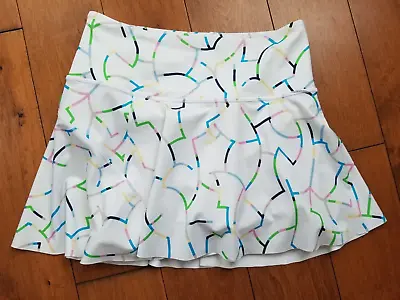$19.99 • Buy ATHLETA Ace Printed Tennis Skort 13.5  Skirt W/Shorts, XS, EUC!