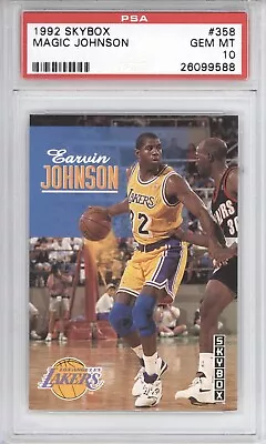 Magic Johnson Psa 10 1992 Skybox Basketball #358 Lakers Hof 9588 • $3.25