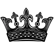 Crown King Queen Car Decal Sticker  • $4.72