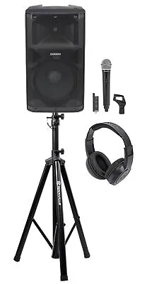 Samson RS112A 12  400w Powered DJ PA Speaker W/Bluetooth+Wireless Mic+Headphones • $331.95