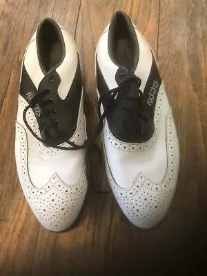 FootJoy Contour Golf Shoes Size 9M - Black  On White • $9.99