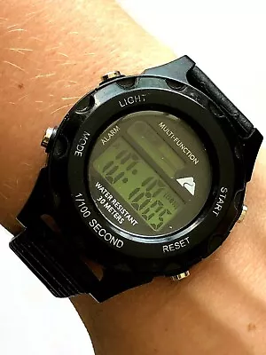 Multi Function Men's Watch Digital Alarm 30M Water Resistant Black Color Runs  • $24.99