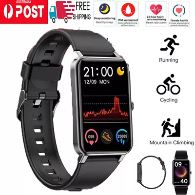 $40.95 • Buy Smart Watch Bluetooth Heart Rate Blood Pressure Monitor Fitness Tracker IP68 NEW