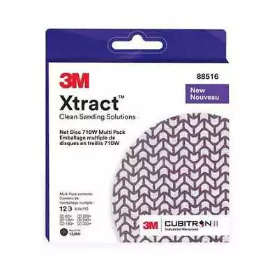 $11.49 • Buy 3M Cubitron Ii 710W Hook-And-Loop Sanding Disc,6 In Dia,Pk12