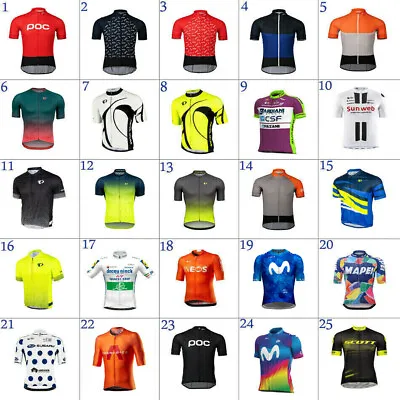 Mens Team Cycling Jersey Bicycle Jersey Bike Jersey Cycling Shirt Cycling Tops • $20.39