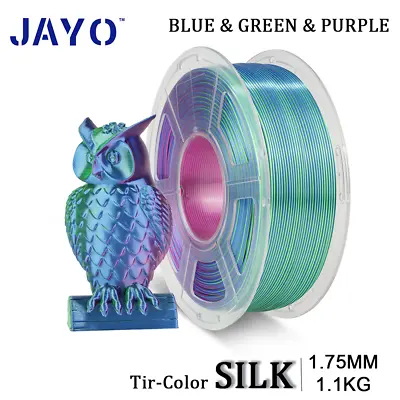 【Buy 10 Pay 6】JAYO 1.1KG PLA SILK ABS PLA+1.75mm With Spool 3D Printer Filament • $24.27