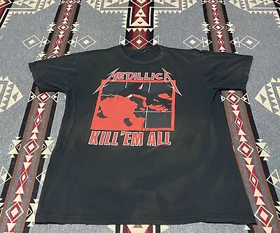 Metallica 2007 Kill Em All Double Sided T-Shirt Music Band Tee Shirt Size L T72 • $17.95