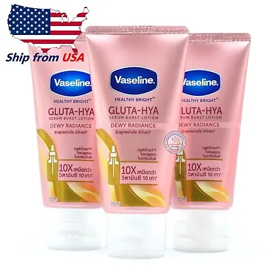 Vaseline Hya Serum Burst Lotion Healthy Bright Dewy Radiance 70ml Pack 3 • $22.50