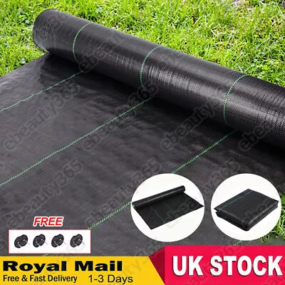Membrane Weed Control Fabric Heavy Duty Ground Cover Landscape Barrier Garden UK • £89.99
